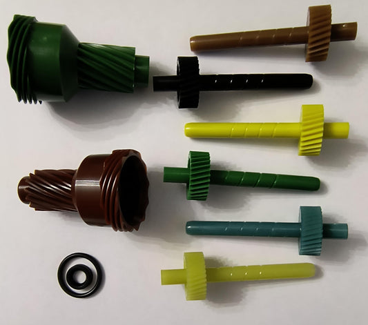 2004R Speedometer Gear kit, 26-31 Tooth Driven Gears, 10 and 12 Tooth Governor Drive Gears, with Gasket, O-Ring and stem