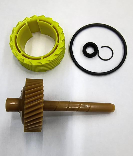 La Speedometer Gear 9780387 35 Tooth Speedometer Driven Gear and 8640519 19 Tooth Drive Gear Plus o-Ring, stem Seal and Seal Retainer.
