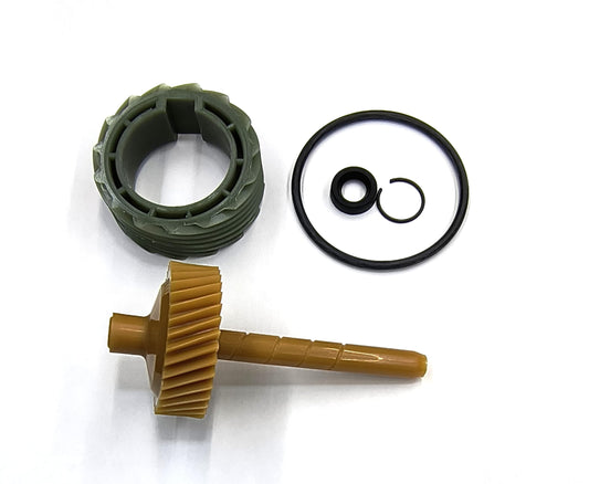 La Speedometer Gear 9870387 35 Tooth Speedometer Driven Gear and 8642620 15 Tooth Drive Gear Plus o-Ring, stem Seal and Seal Retainer.