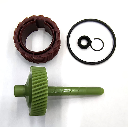 La Speedometer Gear 9775187 45 Tooth Speedometer Driven Gear and 8640517 17 Tooth Drive Gear Plus o-Ring, stem Seal and Seal Retainer.