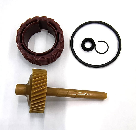La Speedometer Gear 9780387 35 Tooth Speedometer Driven Gear and 8640517 17 Tooth Drive Gear Plus o-Ring, stem Seal and Seal Retainer.
