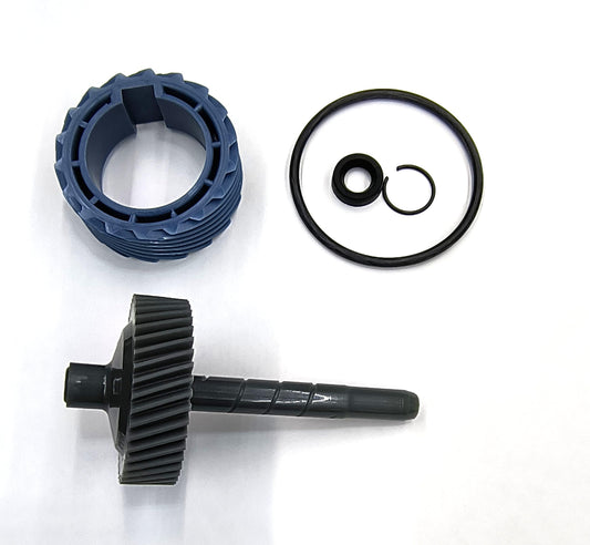 La Speedometer Gear 9780470 44 Tooth Speedometer Driven Gear and 8640518 18 Tooth Drive Gear Plus o-Ring, stem Seal and Seal Retainer.