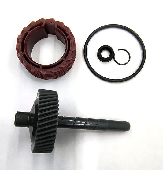 La Speedometer Gear 9780470 44 Tooth Speedometer Driven Gear and 8640517 17 Tooth Drive Gear Plus o-Ring, stem Seal and Seal Retainer.