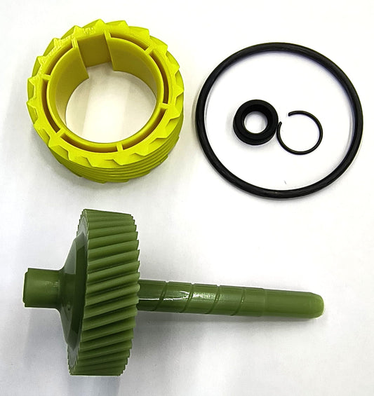 La Speedometer Gear 9775187 45 Tooth Speedometer Driven Gear and 8640519 19 Tooth Drive Gear Plus o-Ring, stem Seal and Seal Retainer.