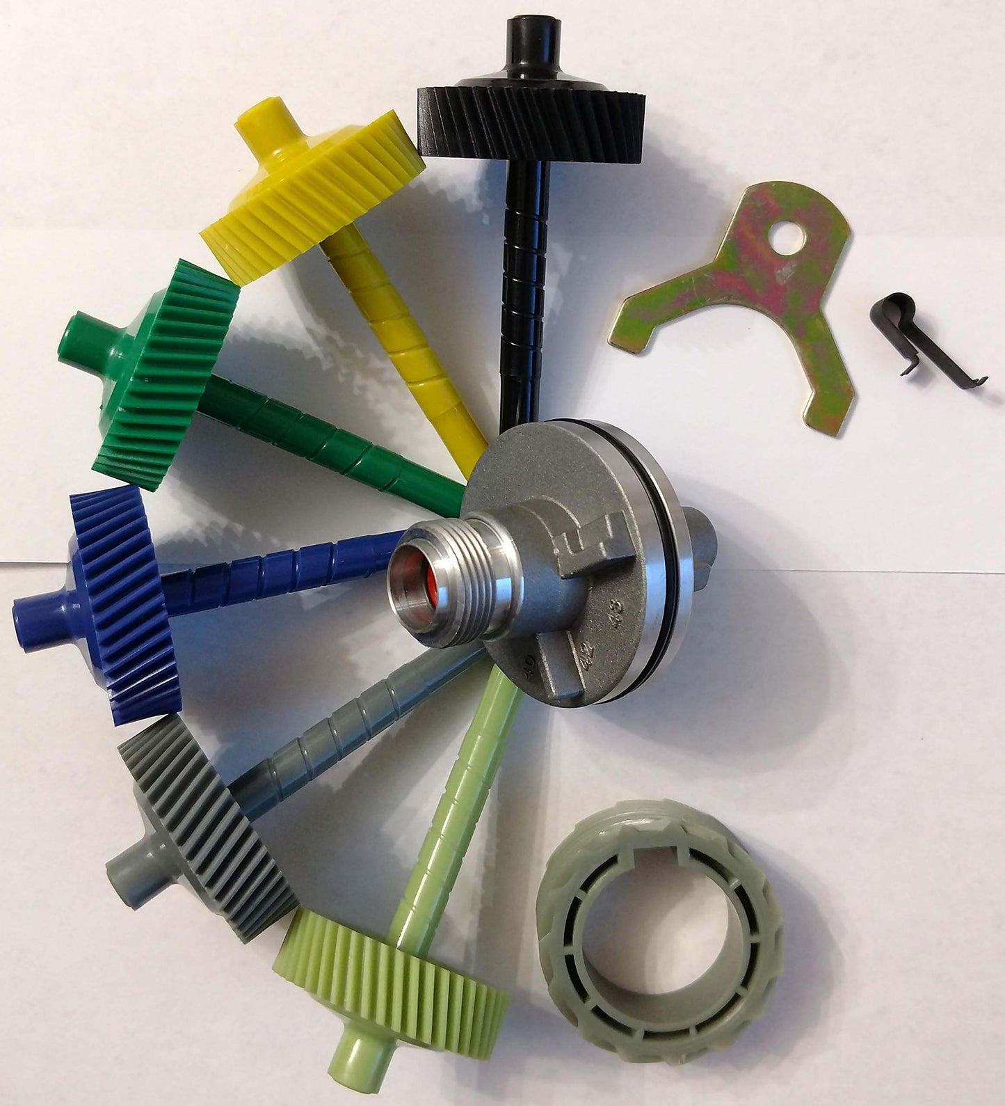 LA Speedometer Gear 700r4 and BOP TH350 retainer, clip, 40-45 tooth driven gears, 15 tooth drive gear, and 2" housing