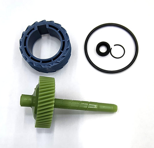 La Speedometer Gear 9775187 45 Tooth Speedometer Driven Gear and 8640518 18 Tooth Drive Gear Plus o-Ring, stem Seal and Seal Retainer.