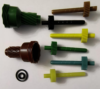 2004R Speedometer Gear kit, 26-31 Tooth Driven Gears, 10 and 12 Tooth Governor Drive Gears, with Gasket, O-Ring and stem Seal, for 2004R, TH125, and 440-T4, TH325, 325-4L
